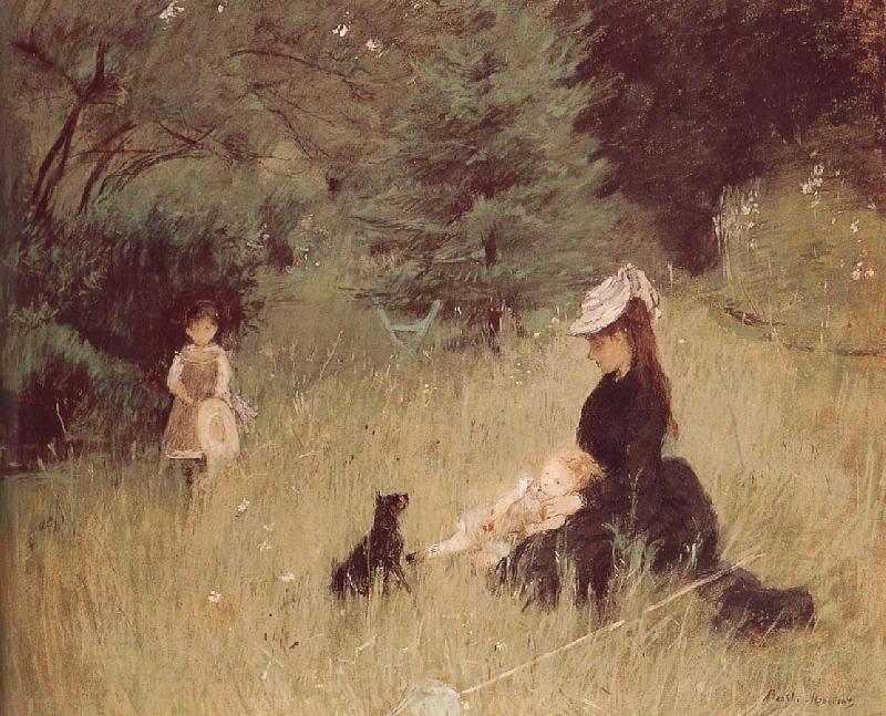 Berthe Morisot Meadow Norge oil painting art